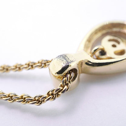 Dior Necklace CD Logo Gold Plated Rhinestone — view 7