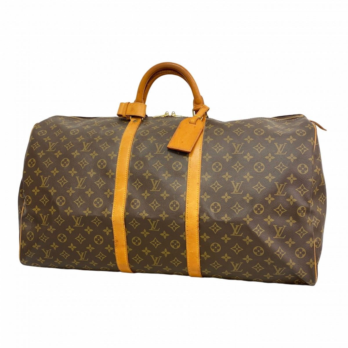 Louis Vuitton Boston Bag Monogram Keepall 60 Brown