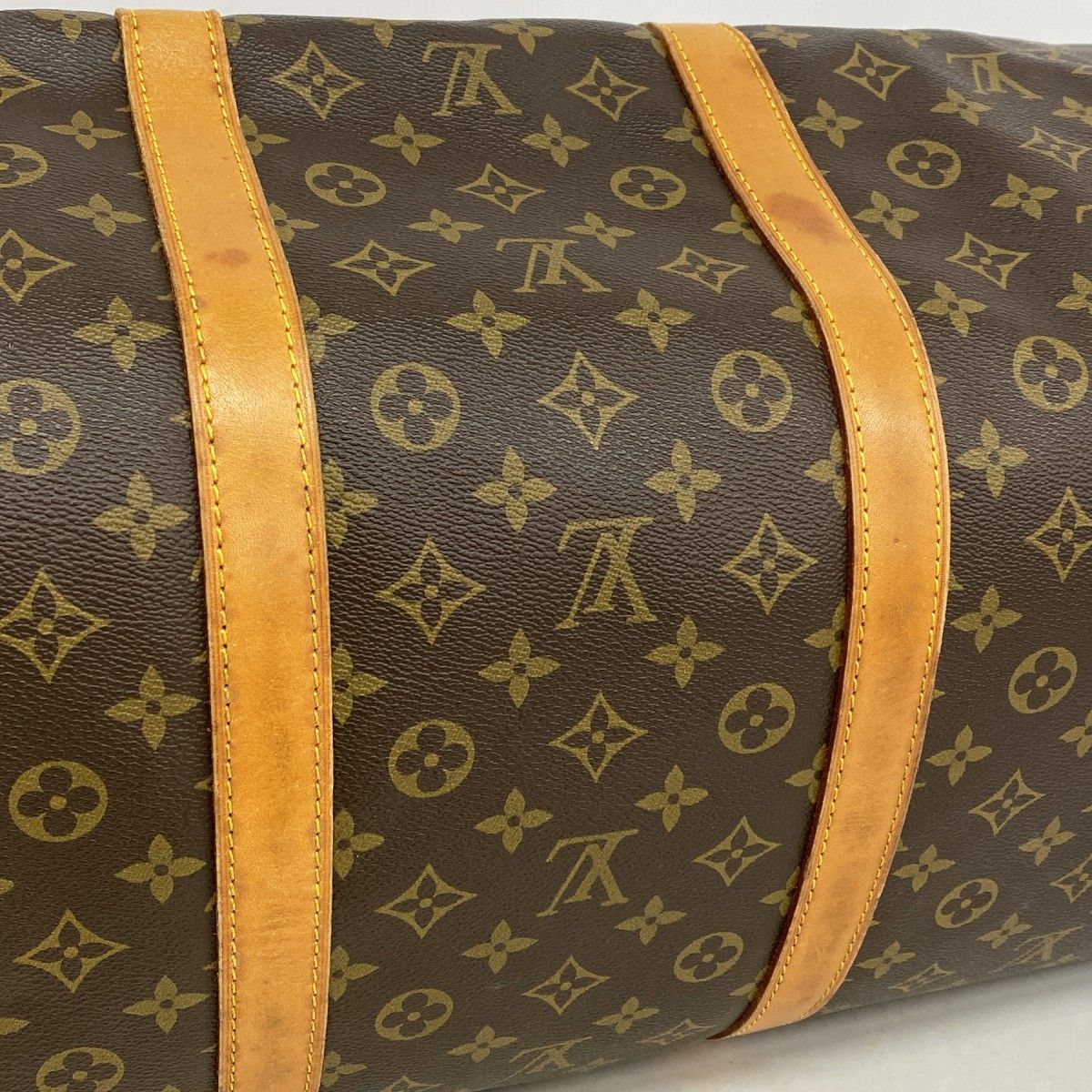 Louis Vuitton Boston Bag Monogram Keepall 60 Brown — view 8