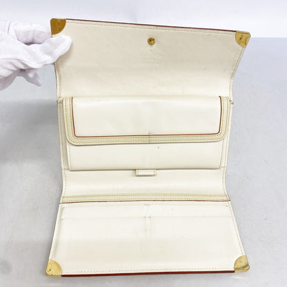 Louis Vuitton Trifold Wallet Suhali Porte Tresor International Blanc — view 3
