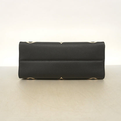 Louis Vuitton Tote Monogram Empreinte Bicolor On The Go MM Black Beige 2-Way — view 3