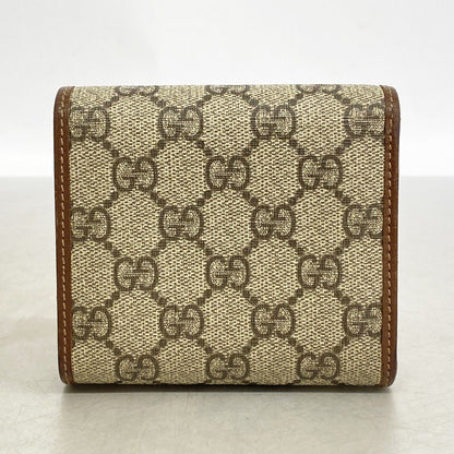 Gucci Wallet GG Supreme Horsebit Brown Gold — view 7