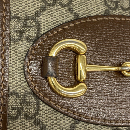 Gucci Wallet GG Supreme Horsebit Brown Gold — view 6