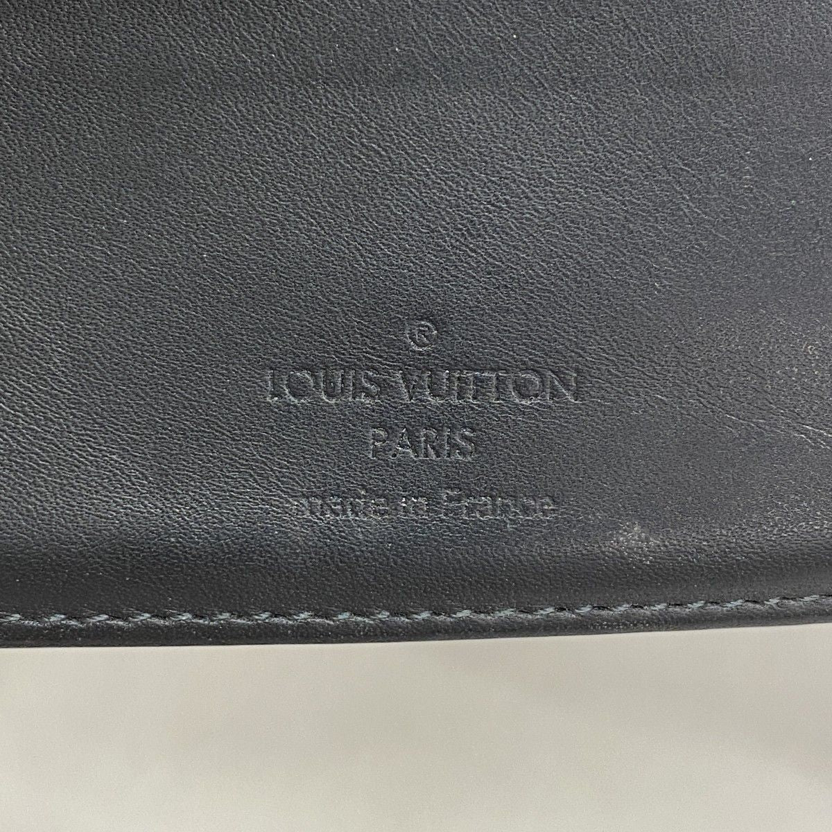 Louis Vuitton Wallet Damier Cobalt Portefeuille Multiple Black Navy — view 4