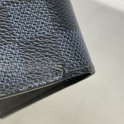 Louis Vuitton Wallet Damier Cobalt Portefeuille Multiple Black Navy — view 5