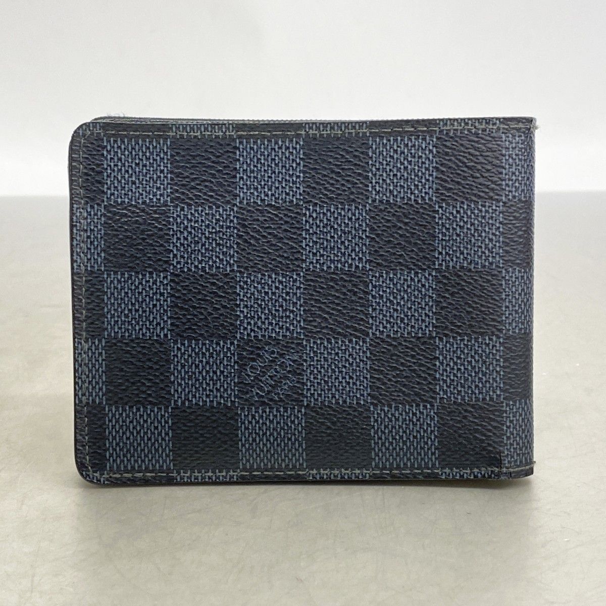 Louis Vuitton Wallet Damier Cobalt Portefeuille Multiple Black Navy — view 7