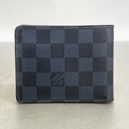 Louis Vuitton Wallet Damier Cobalt Portefeuille Multiple Black Navy — view 7
