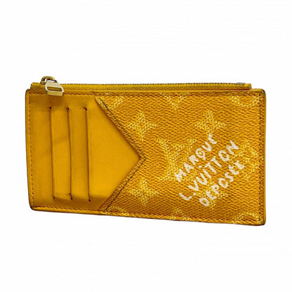 Louis Vuitton Coin Case Monogram Heritage Card Holder Saffron Yellow