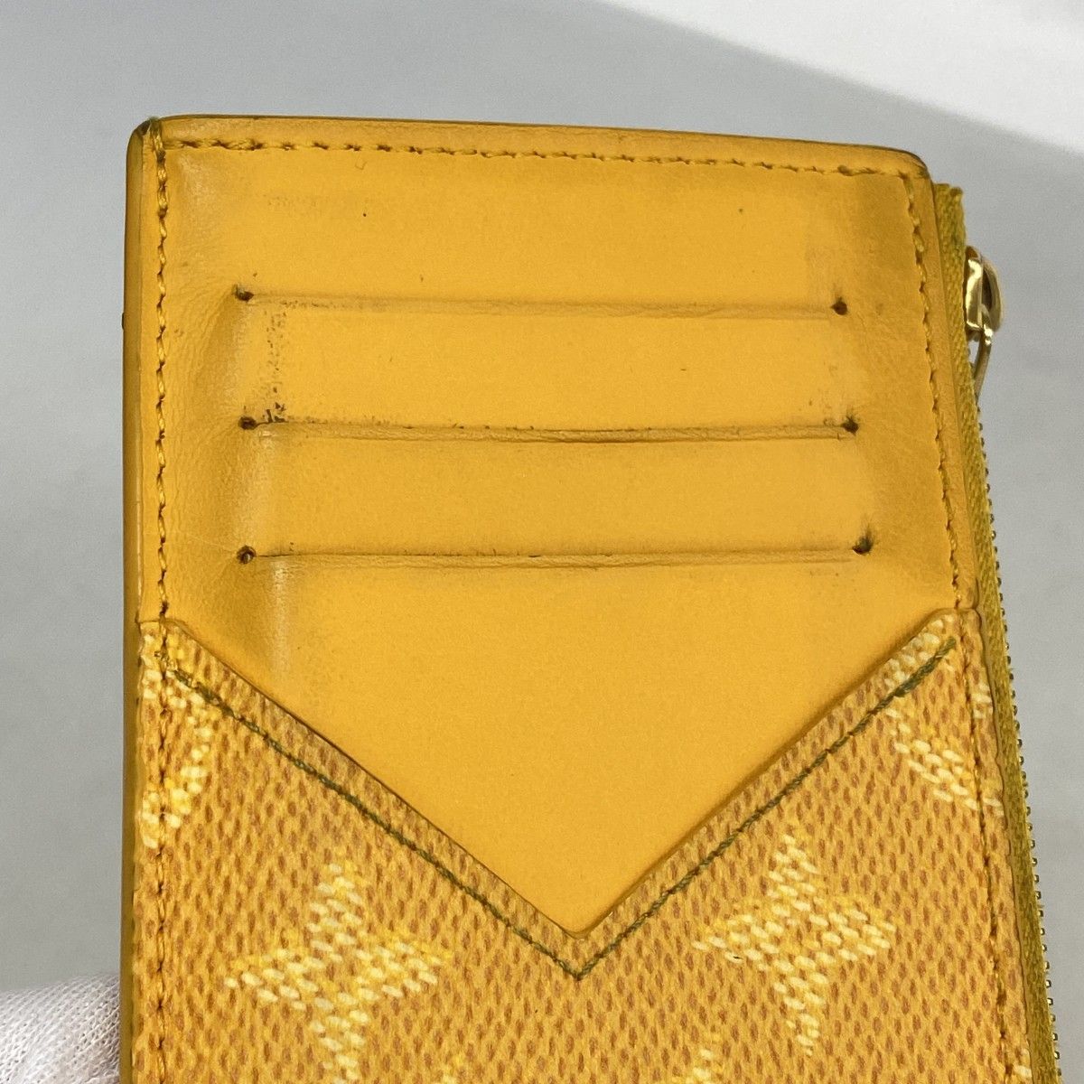 Louis Vuitton Coin Case Monogram Heritage Card Holder Saffron Yellow — view 7