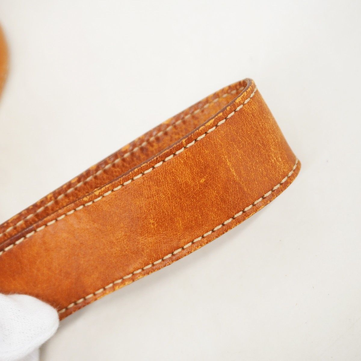 Celine Shoulder Bag Macadam Brown Gold — view 9
