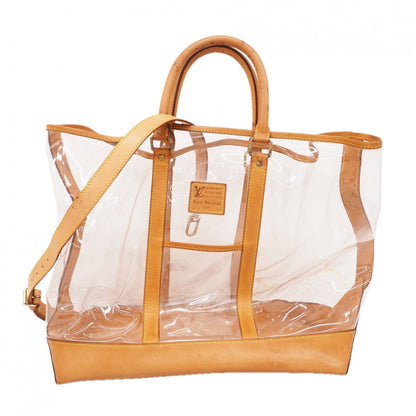 Louis Vuitton Handbag Isaac Mizrahi Brown Clear 2-Way