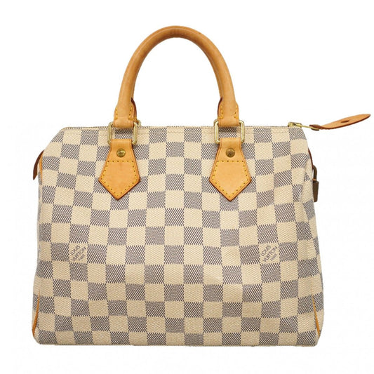 Louis Vuitton Handbag Damier Azur Speedy 25 White