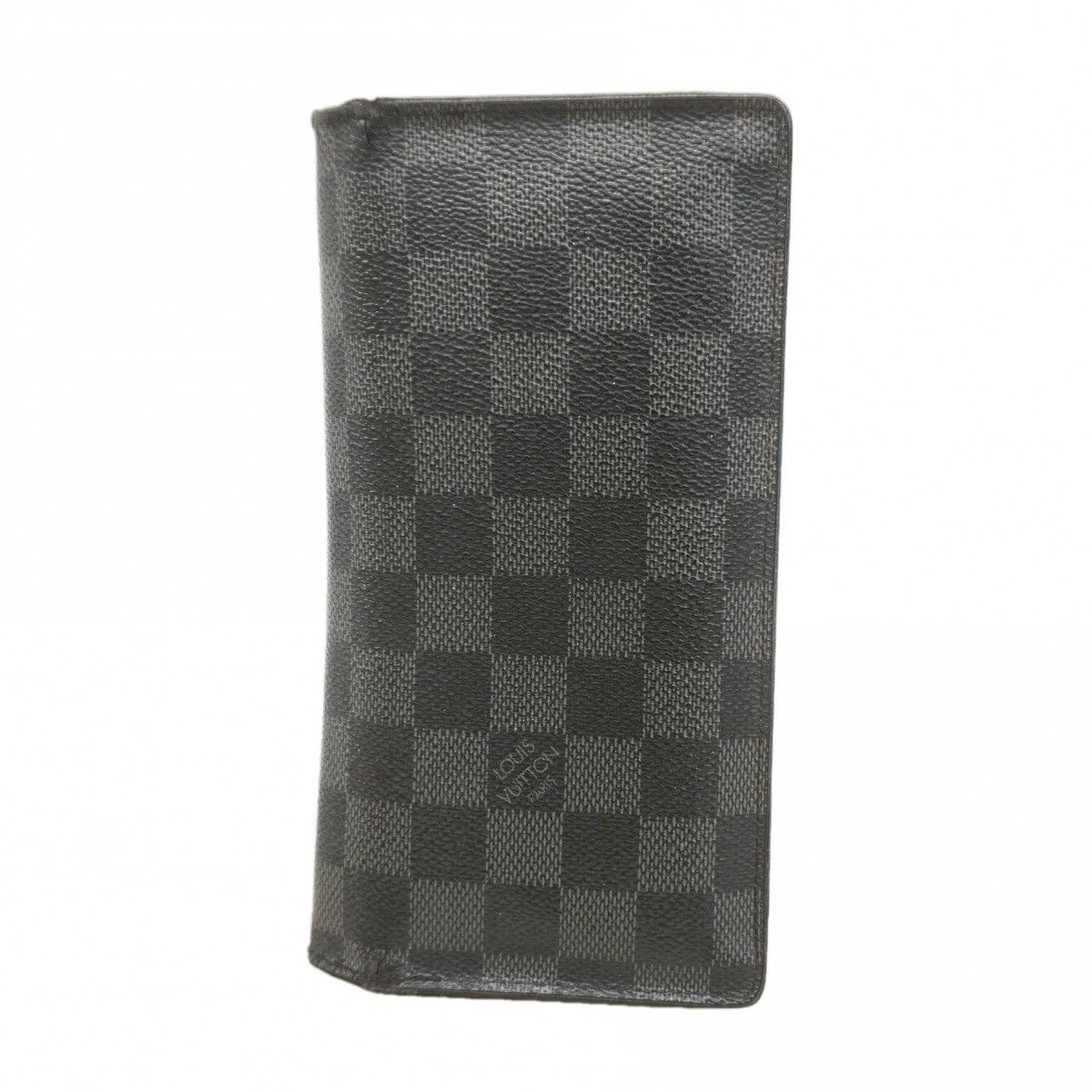 Louis Vuitton Wallet Damier Graphite Portefeuille Brazza Black Gray