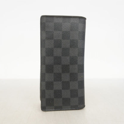 Louis Vuitton Wallet Damier Graphite Portefeuille Brazza Black Gray — view 7