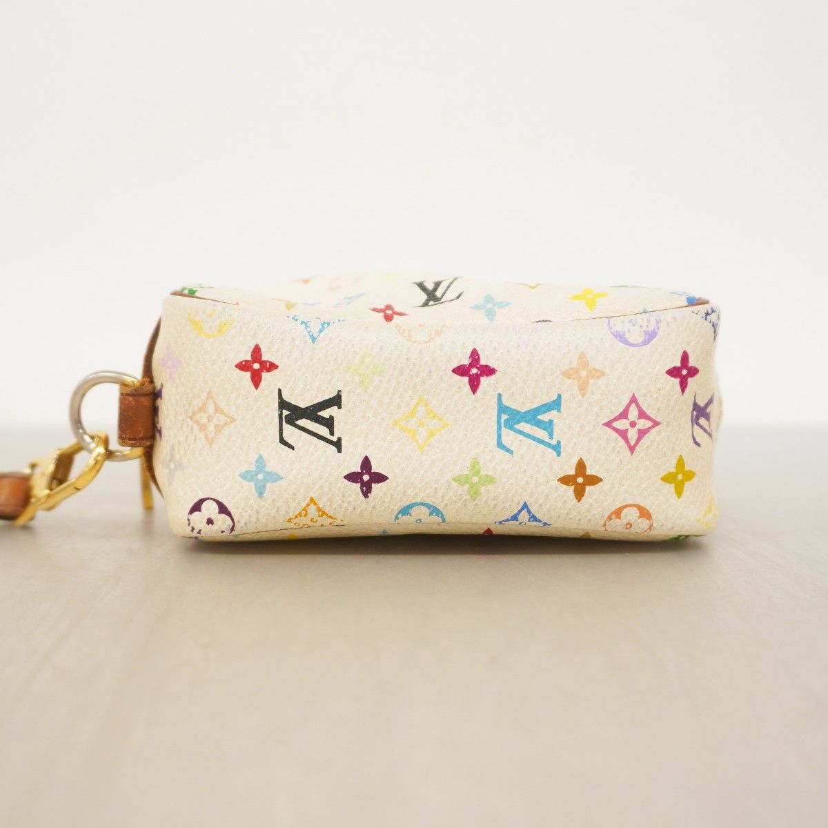 Louis Vuitton Pouch Monogram Multicolor Trousse Wapiti Blanc — view 3
