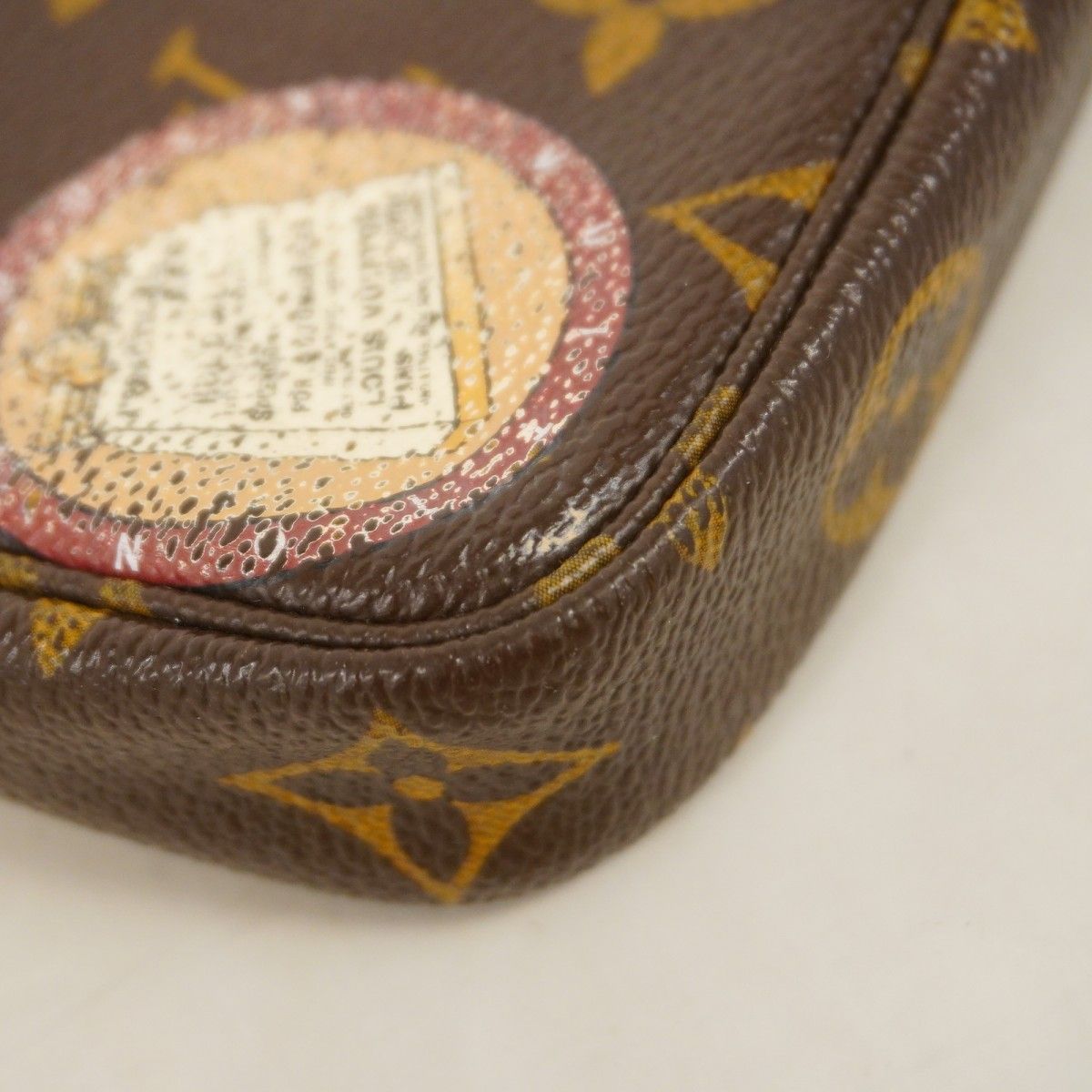 Louis Vuitton Pouch Monogram Patch Mini Pochette Brown — view 7