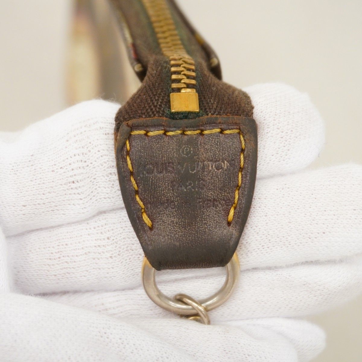 Louis Vuitton Pouch Monogram Patch Mini Pochette Brown — view 5