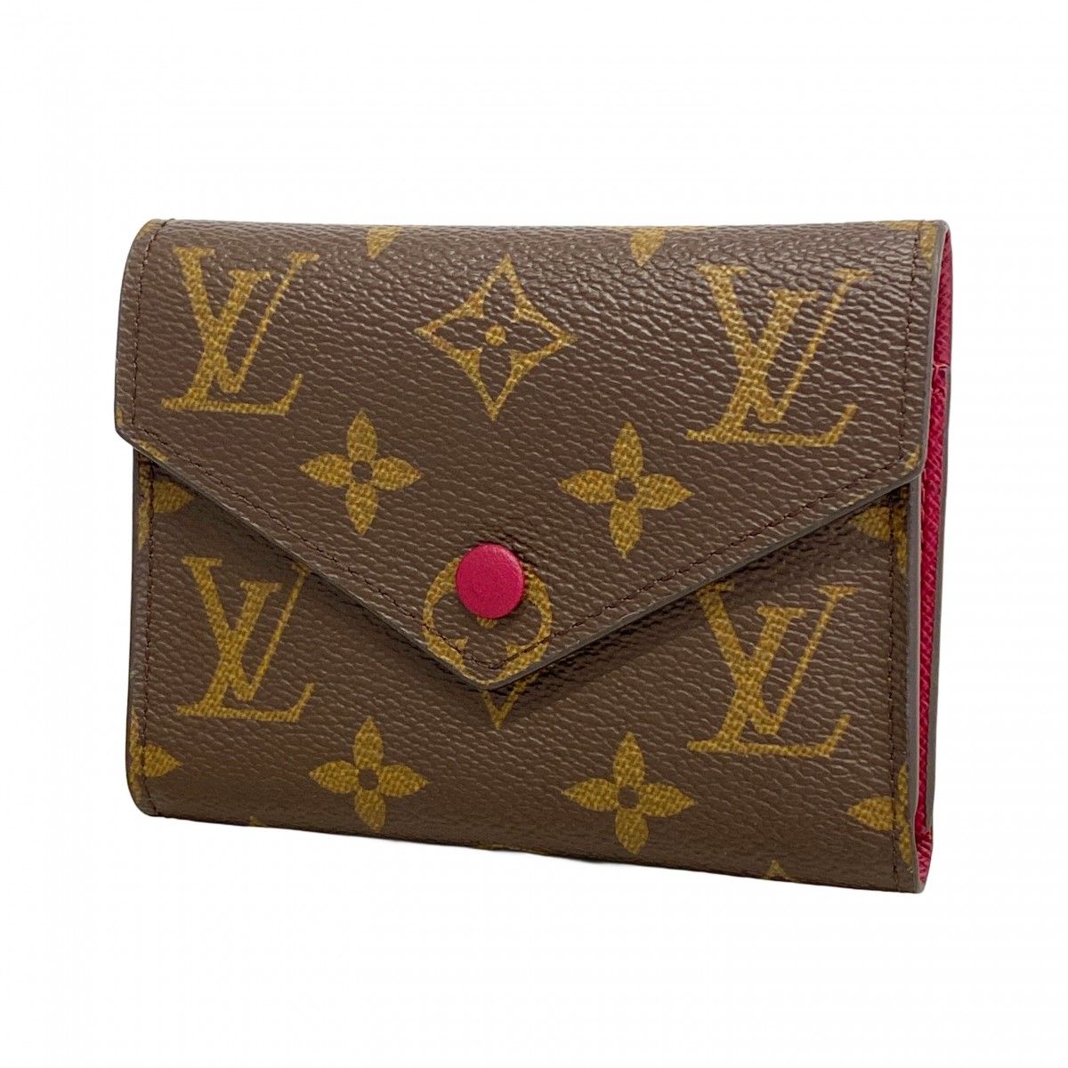 Louis Vuitton Trifold Wallet Monogram Portefeuille Victorine Fuchsia
