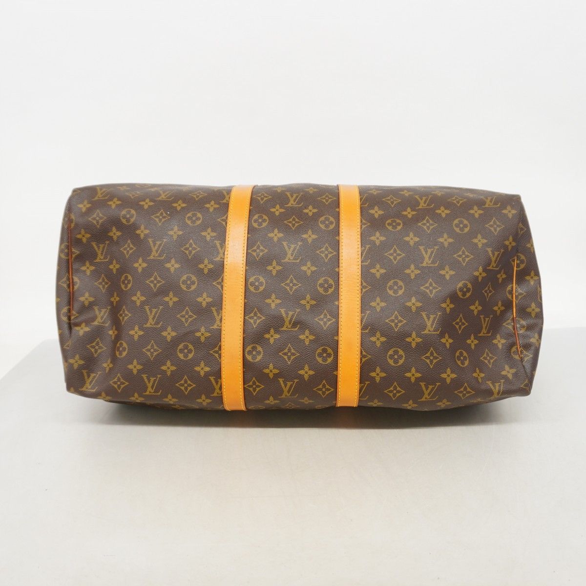 Louis Vuitton Boston Bag Monogram Keepall 55 Brown — view 3
