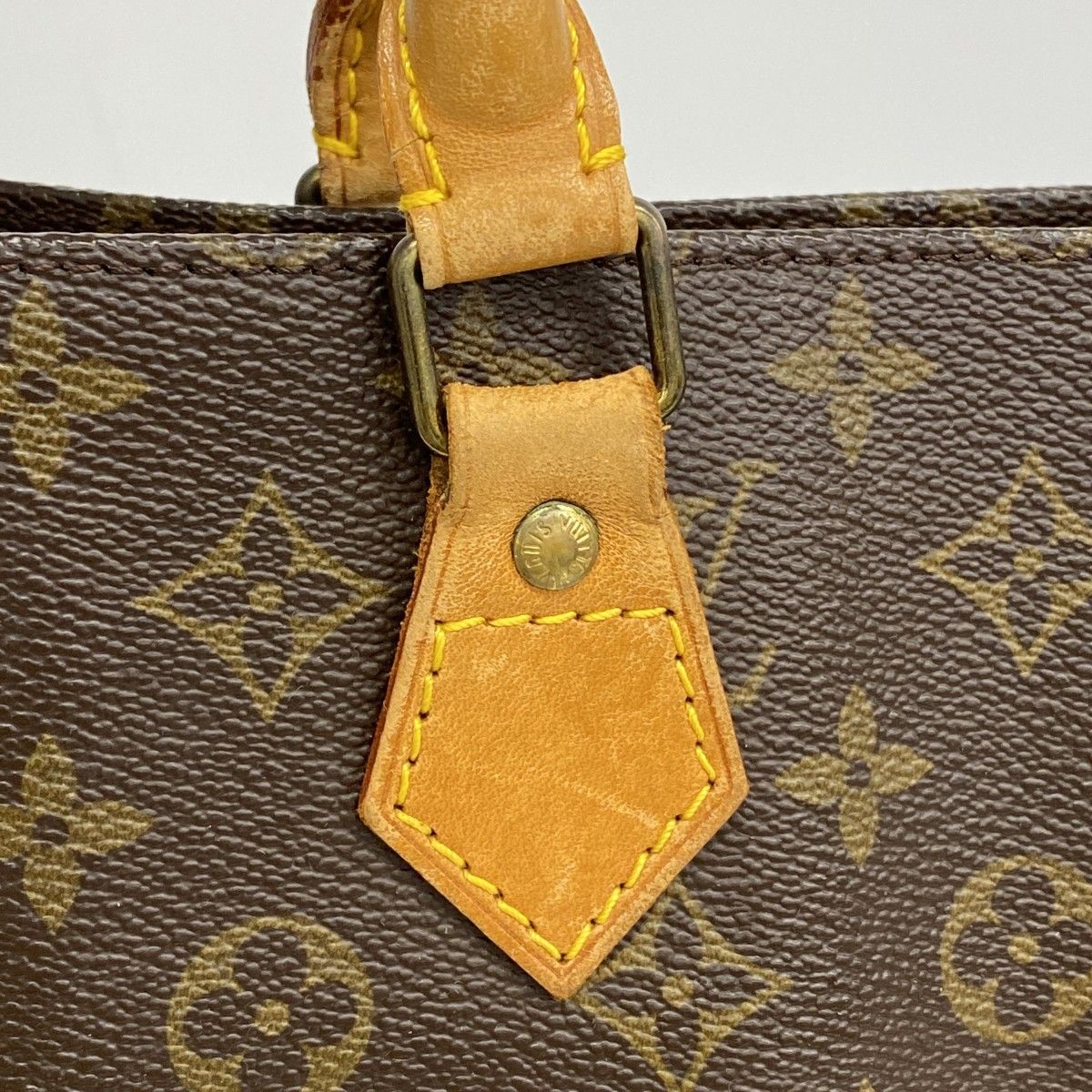 Louis Vuitton Tote Monogram Sac Plat Brown — view 9