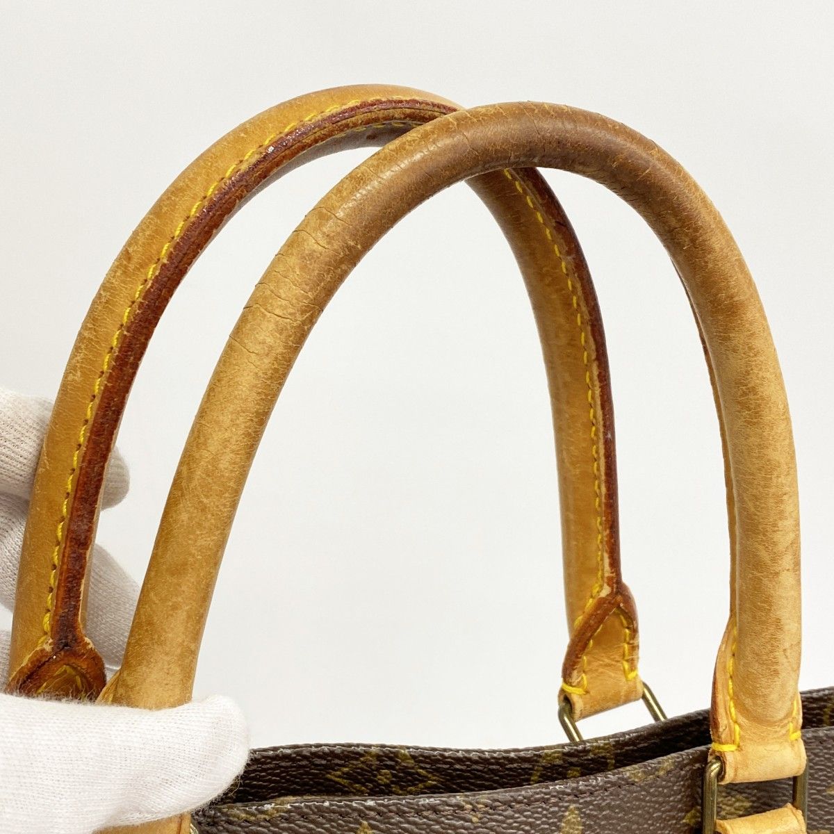 Louis Vuitton Tote Monogram Sac Plat Brown — view 6