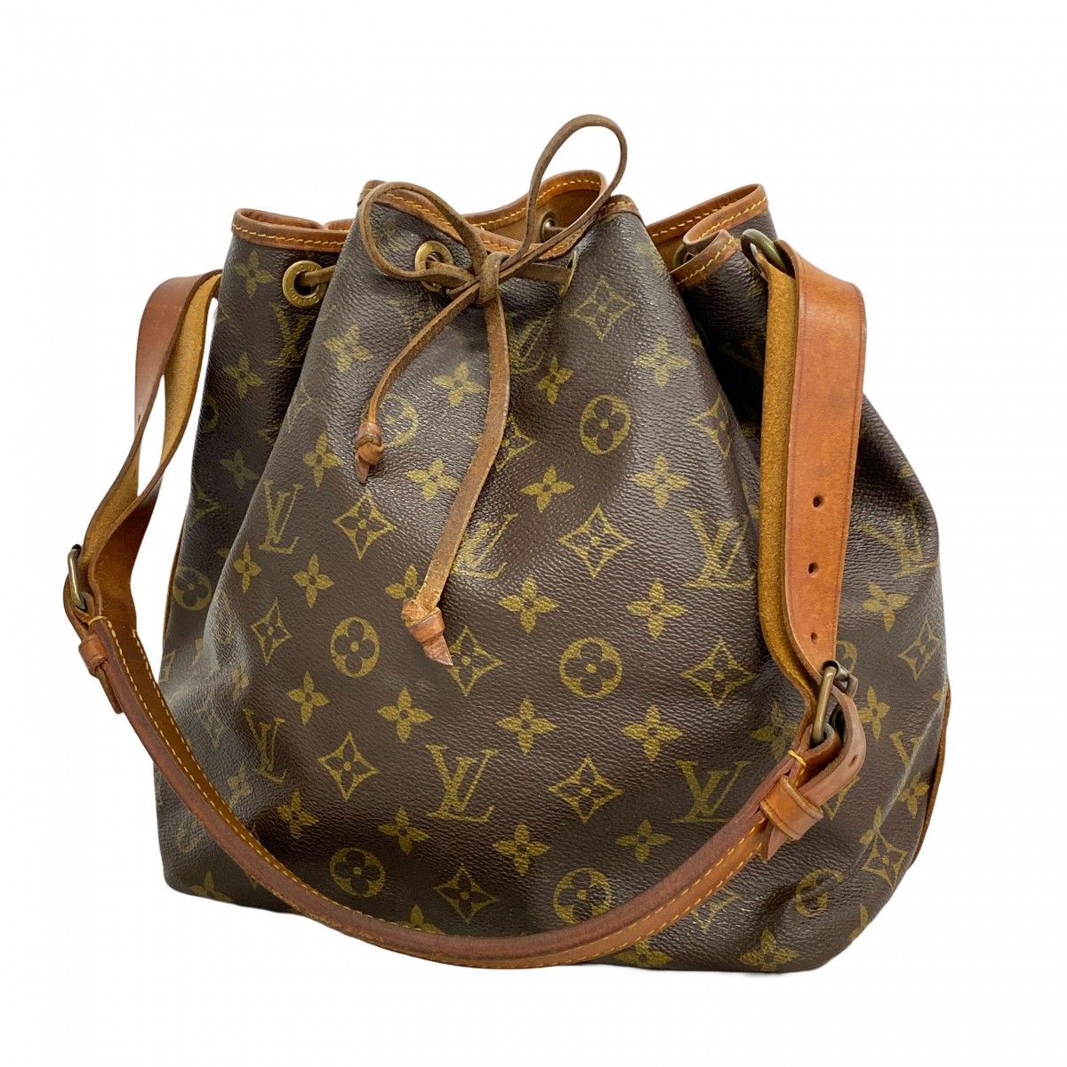 Louis Vuitton Shoulder Bag Monogram Petit Noe Brown