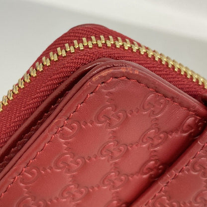 Gucci Wallet Micro Guccissima Leather Bordeaux Champagne Gold — view 5