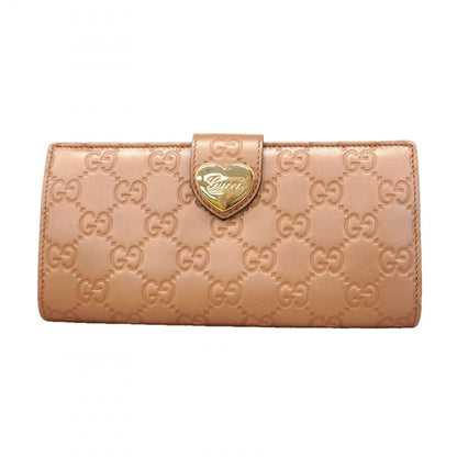 Gucci Wallet Guccissima Leather Pink Champagne Gold