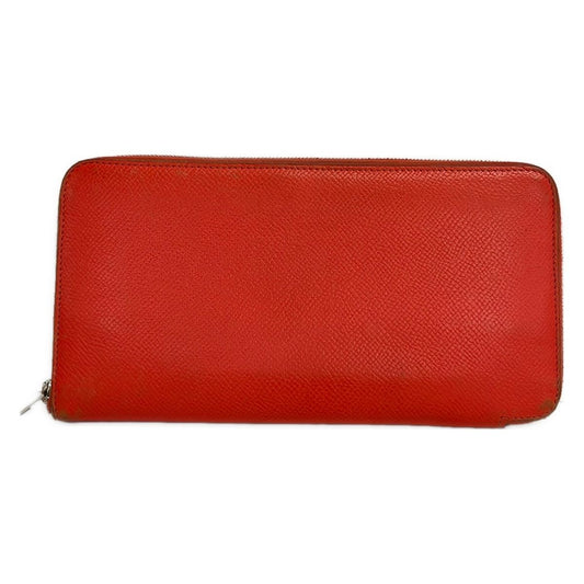 Hermes Wallet Azap Long Silk in Pink Zip Around