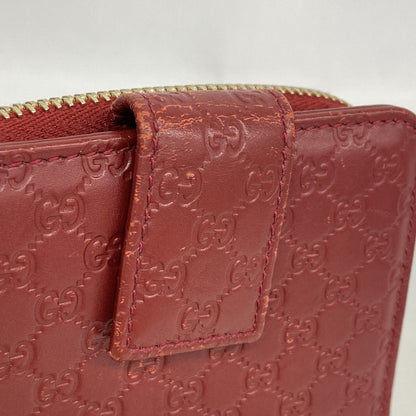 Gucci Wallet Micro Guccissima Leather Bordeaux Gold — view 5