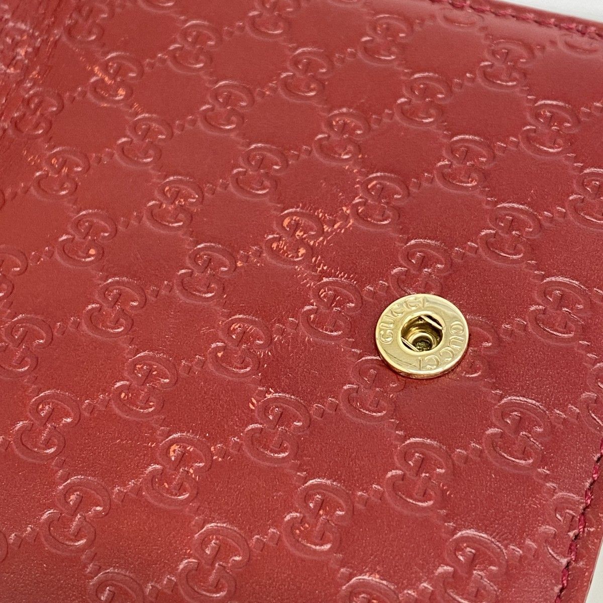 Gucci Wallet Micro Guccissima Leather Bordeaux Gold — view 6
