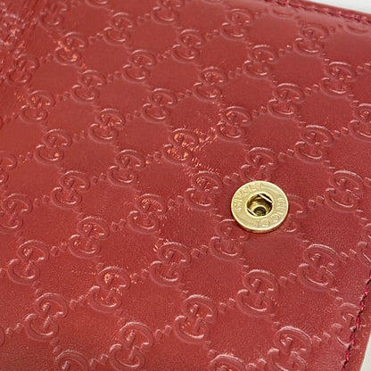 Gucci Wallet Micro Guccissima Leather Bordeaux Gold — view 6
