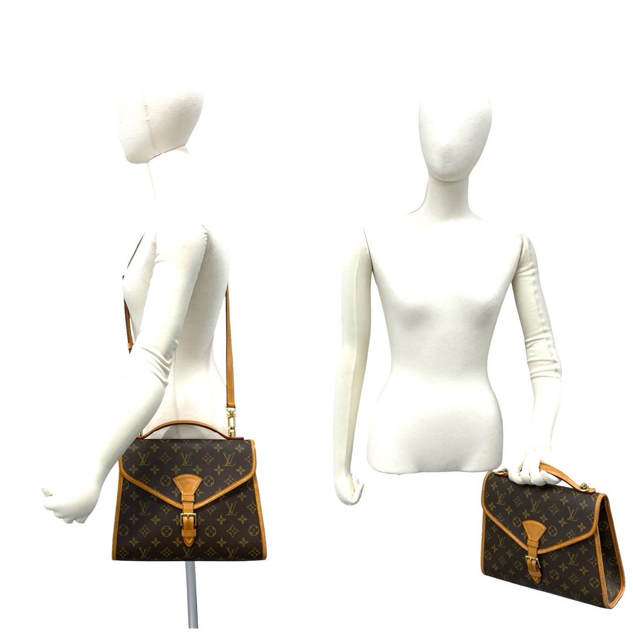 Louis Vuitton Vintage Bel Air Monogram 2-Way Leather Shoulder Bag Brown — view 2