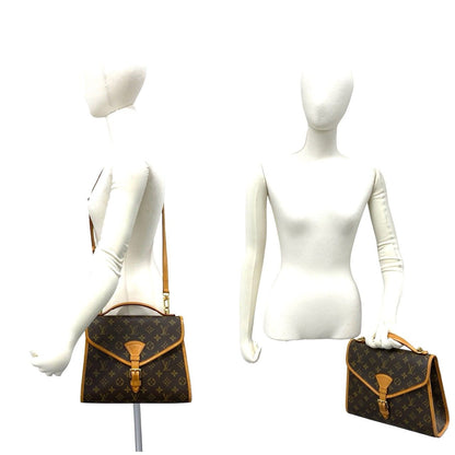 Louis Vuitton Vintage Bel Air Monogram 2-Way Leather Shoulder Bag Brown — view 2