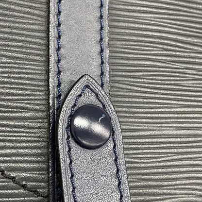 Louis Vuitton Backpack Monogram Eclipse Epi Christopher PM Black Blue — view 6