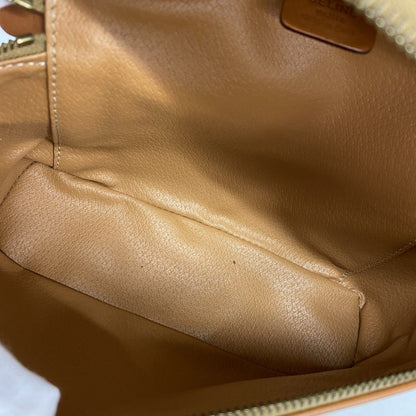 Celine Vanity Bag Macadam Brown Gold — view 4