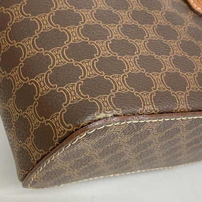 Celine Vanity Bag Macadam Brown Gold — view 6