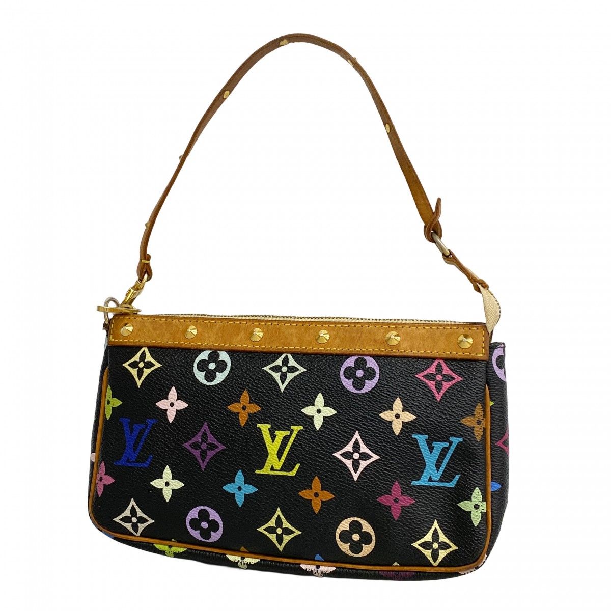 Louis Vuitton Pouch Monogram Multicolor Pochette Noir
