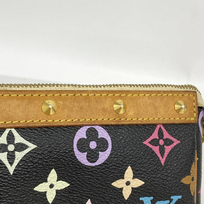 Louis Vuitton Pouch Monogram Multicolor Pochette Noir — view 9
