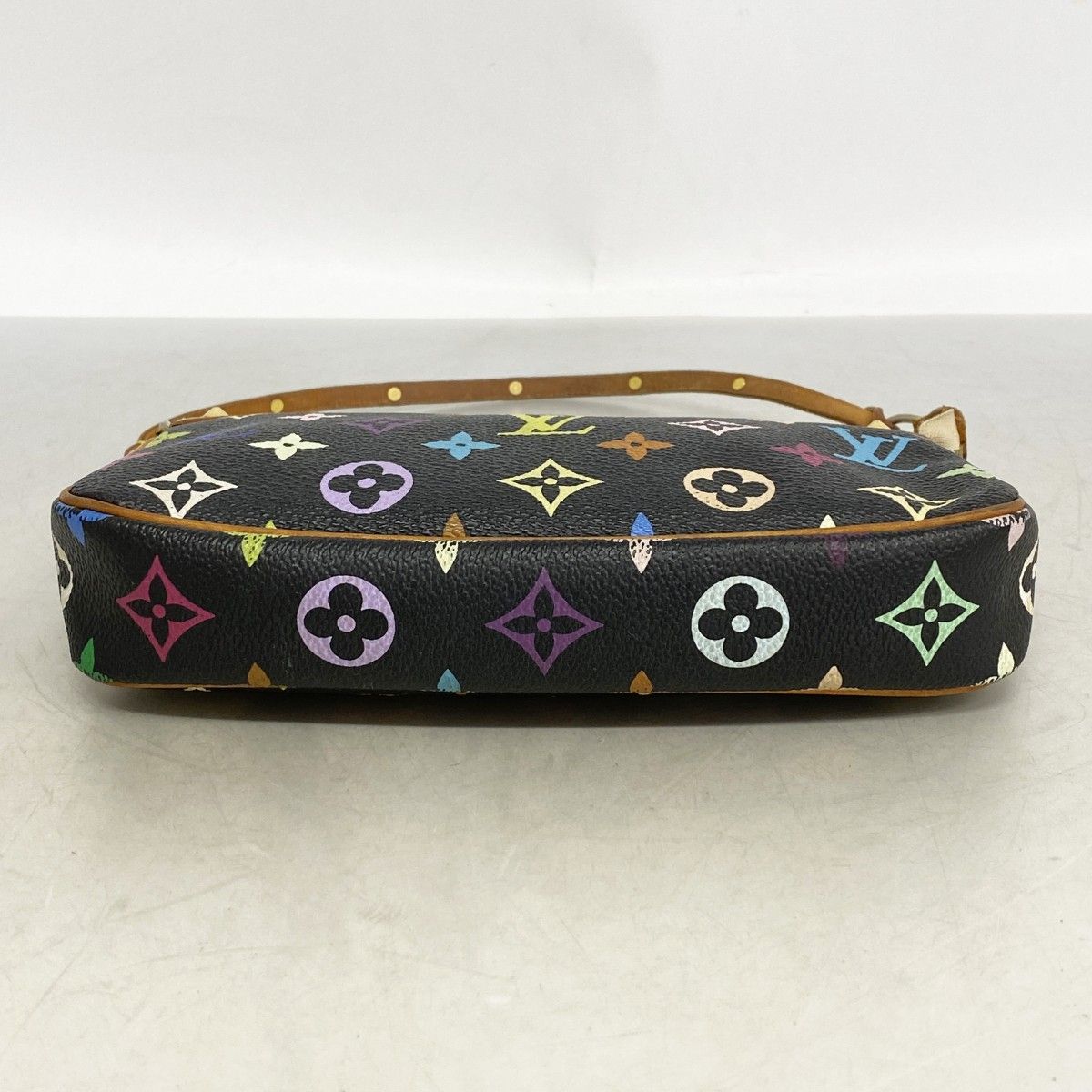 Louis Vuitton Pouch Monogram Multicolor Pochette Noir — view 3