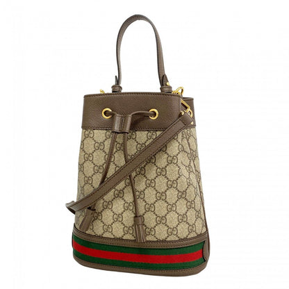 Gucci Handbag Ophidia Brown Gold 2-Way