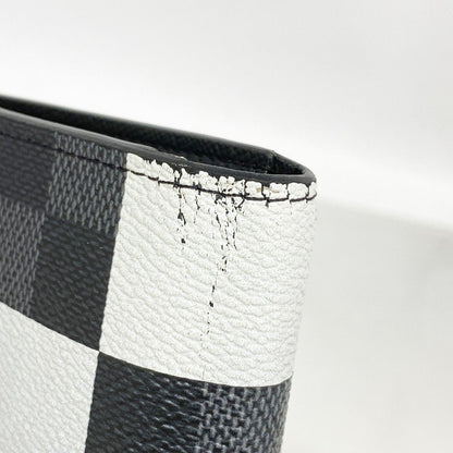 Louis Vuitton Wallet Damier Graphite Giant Portefeuille Brazza NM Blanc — view 5