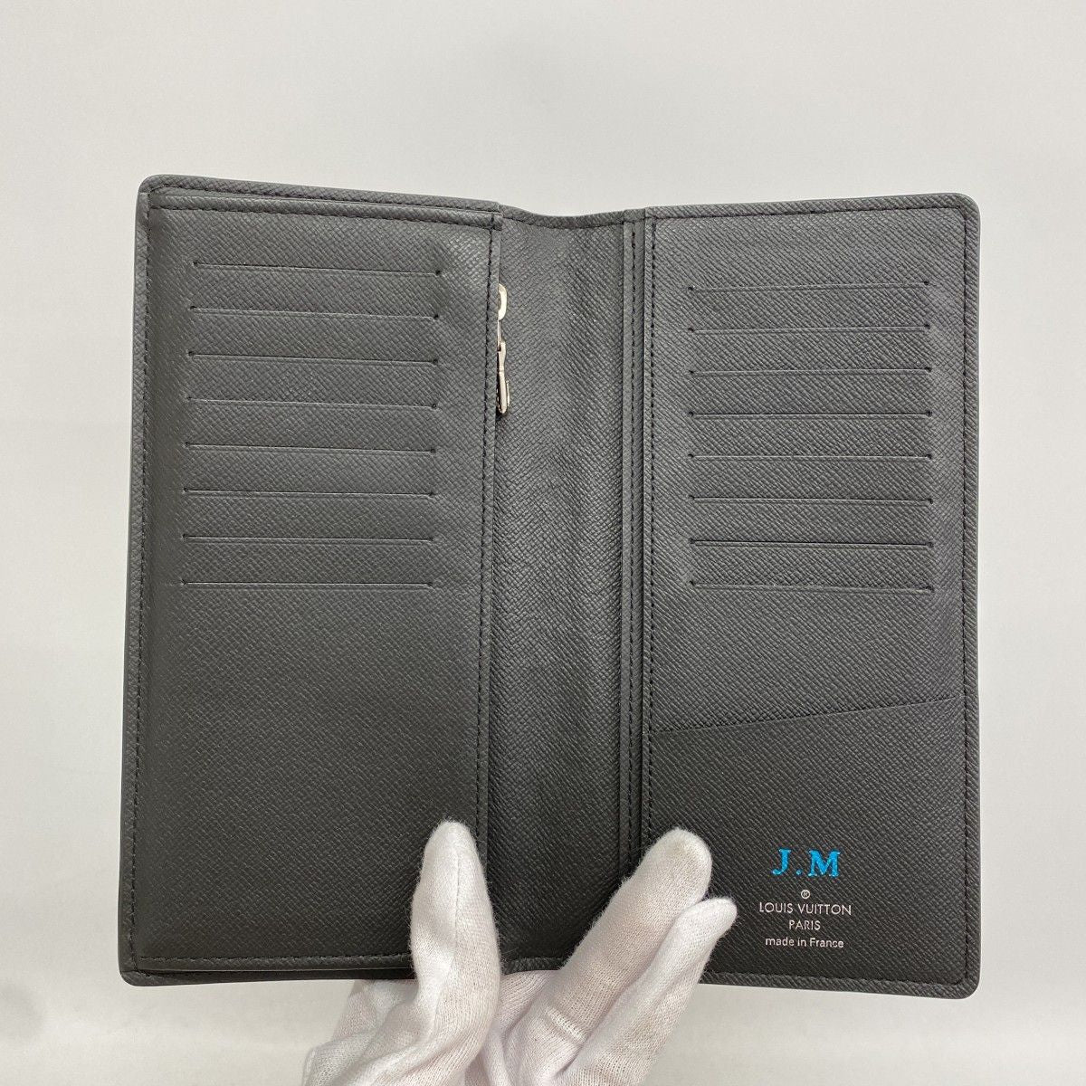 Louis Vuitton Wallet Damier Graphite Giant Portefeuille Brazza NM Blanc — view 3