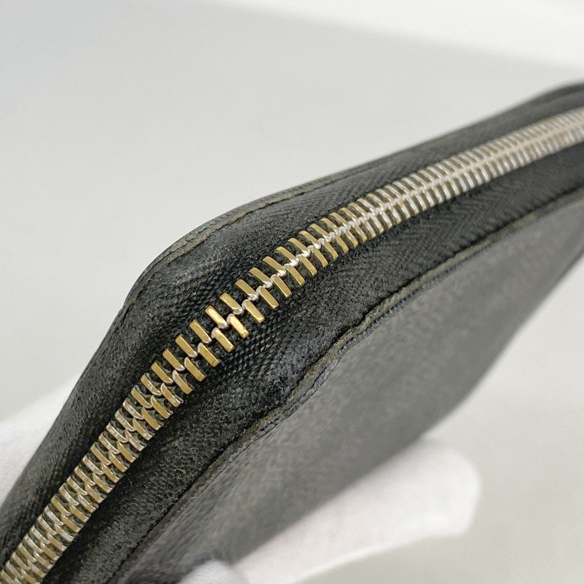Louis Vuitton Coin Case Damier Graphite Zippy Purse Black — view 6