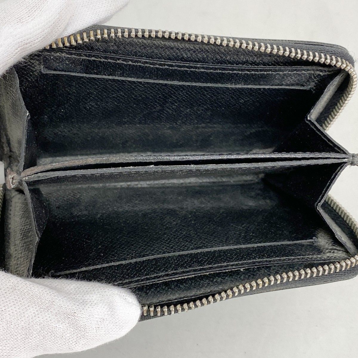 Louis Vuitton Coin Case Damier Graphite Zippy Purse Black — view 3