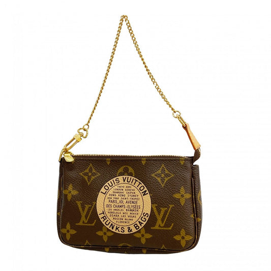 Louis Vuitton Pouch Monogram Mini Pochette Brown