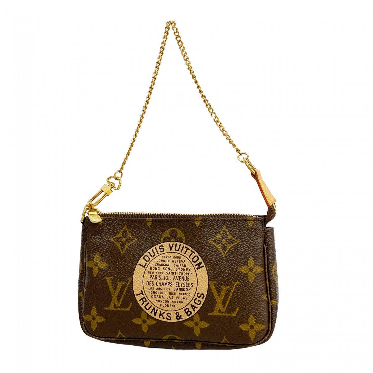 Louis Vuitton Pouch Monogram Mini Pochette Brown