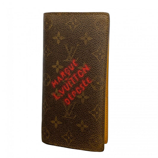 Louis Vuitton Wallet Monogram Portefeuille Brazza NM Brown