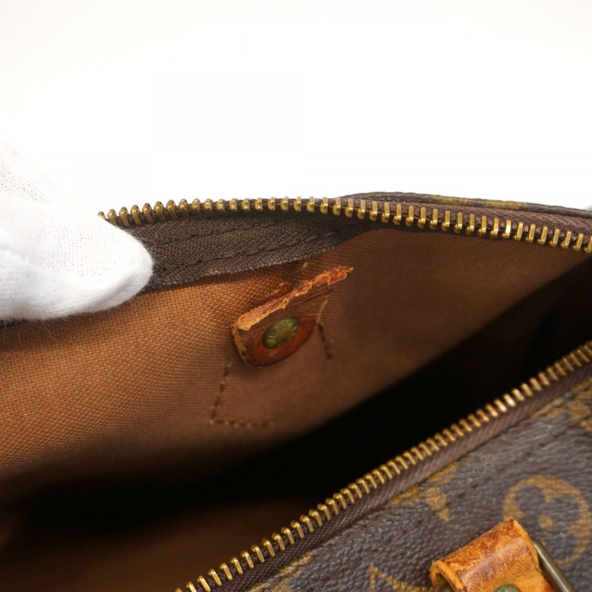 Louis Vuitton Handbag Monogram Speedy 30 Brown — view 9