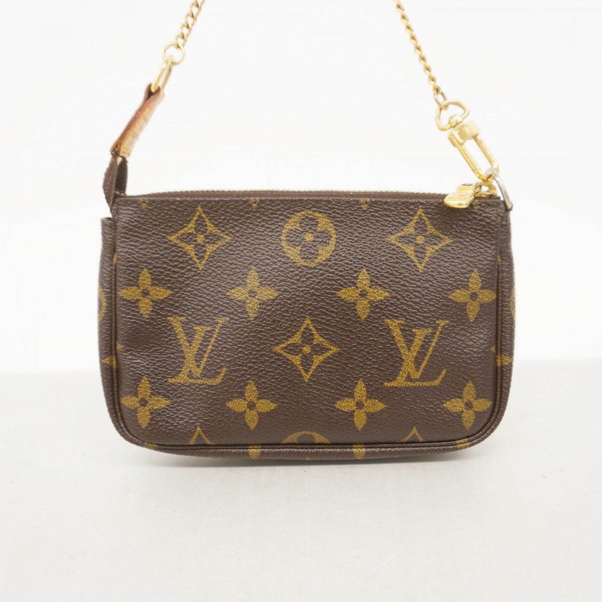 Louis Vuitton Pouch Monogram Mini Pochette Brown — view 9